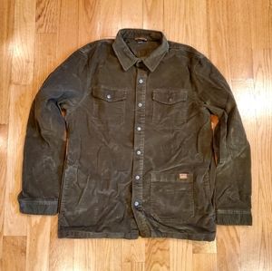 LL Bean Signature Corduroy Shirt Jac - Green (L)